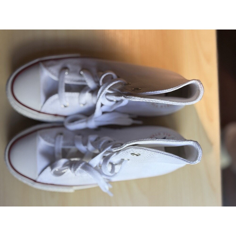 New Converse White Chuck Taylor All Star EVA Platform Youth Size 1 Retail $55 - Picture 12 of 16